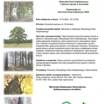 Dzień Krajobrazu "Rola drzew w Krajobrazie Wdzydzkiego Parku Krajobrazowego grafika