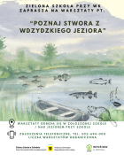 Grafika "Poznaj stwora z wdzydzkiego jeziora"