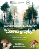 Grafika Piknik edukacyjny "Czas na grzyby! 2025