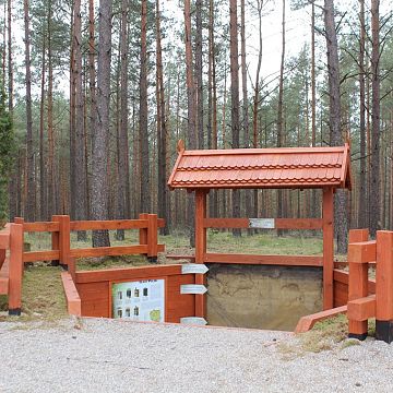 Profil glebowy na ścieżce edukacyjnej "Życie lasu wokół remizy" Grafika Profil glebowy na ścieżce edukacyjnej "Życie lasu wokół remizy"