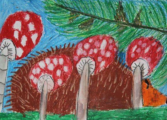 Grafika 18: Rozstrzygnięcie konkursu plastycznego "Życie grzybów z drzewami"