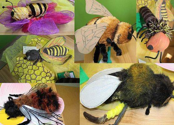 Prace konkursowe na model dzikiej pszczoły